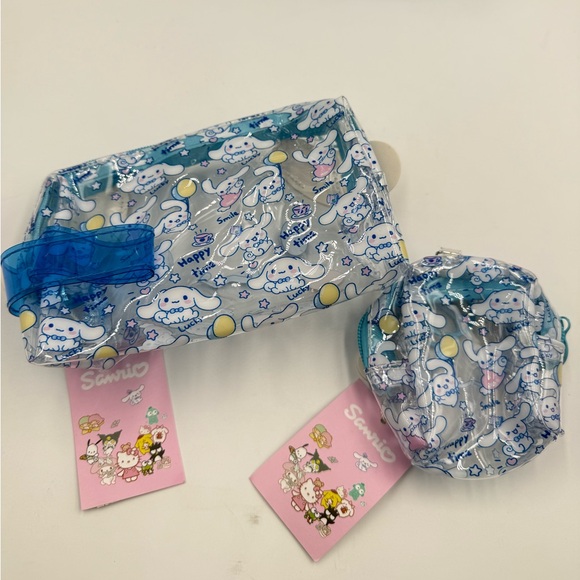 Sanrio Cinnamoroll Tote, Pouch, and Coin Keychain - Picture 4 of 5